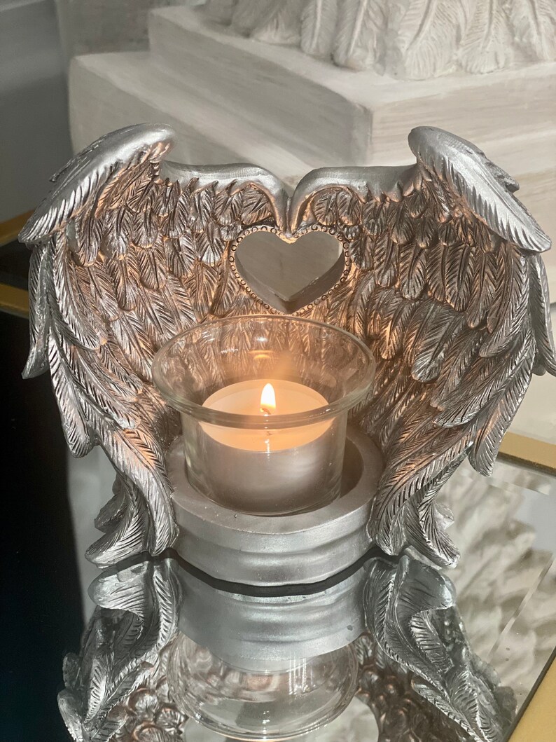 Wrapped in Angel Wings Candle Holder Etsy