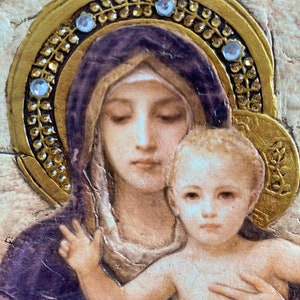 Madonna with Child Christ Icon