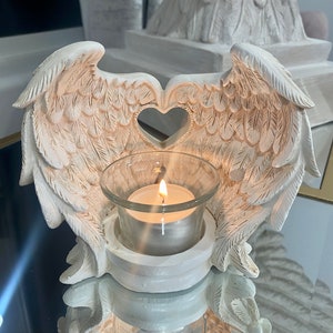 Wrapped in Angel Wings Candle Holder