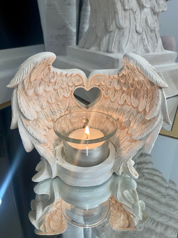 Wrapped in Angel Wings Candle Holder Etsy UK