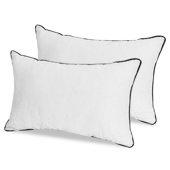 Quilted Pillows Hotel Quality Super Firm Bounce Back Extra Filled  Hollowfibre 