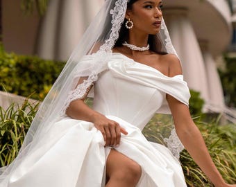 Spanish Bridal Veil with Chantilly Lace