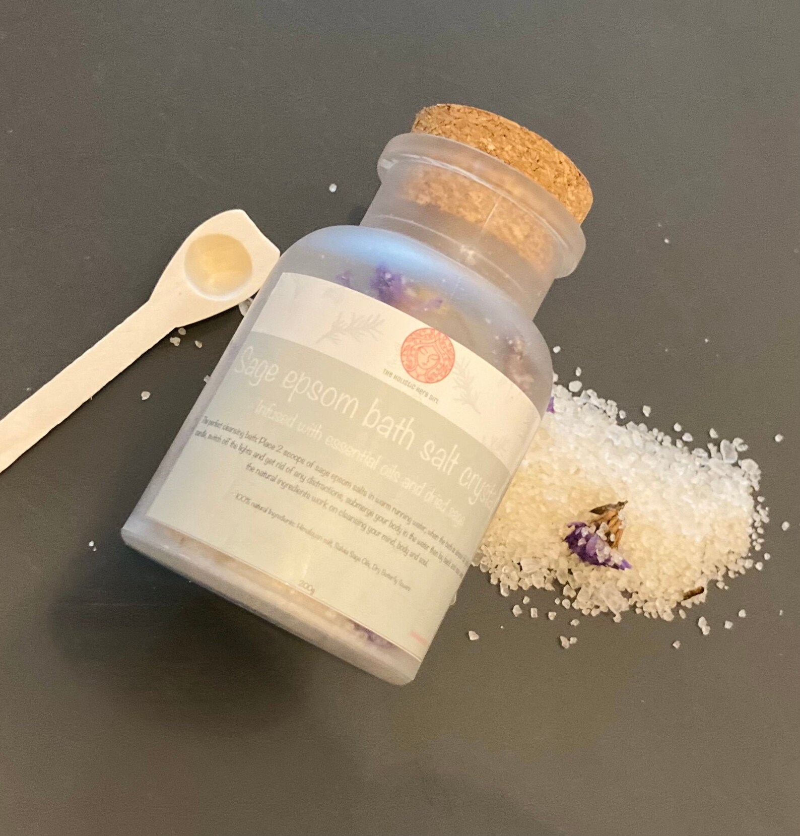 Sage and dried bitterly flowers epsom bath salts Etsy