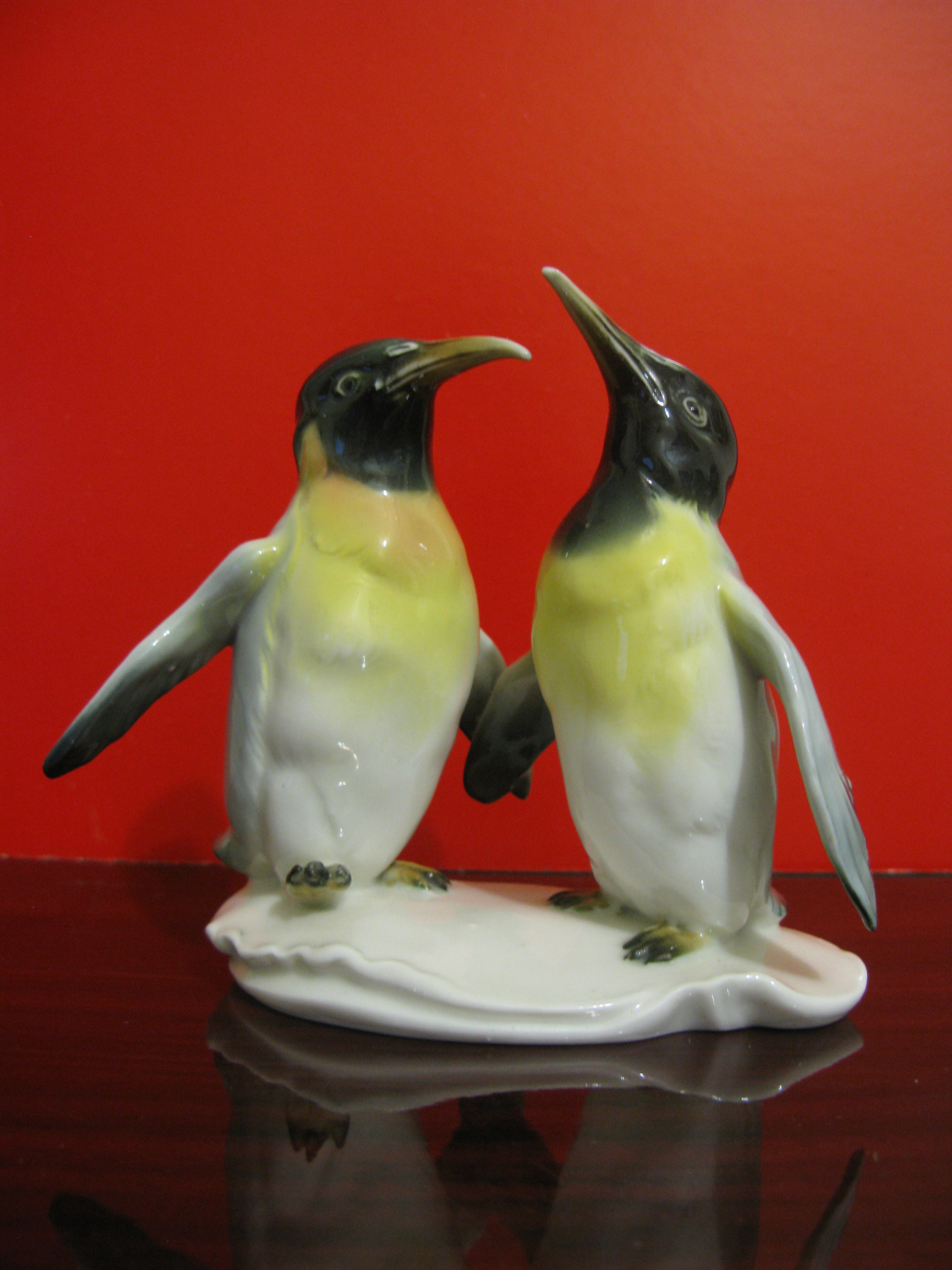 1900s Antique Germany Karl Ens Volksted Penguins Figurine 5