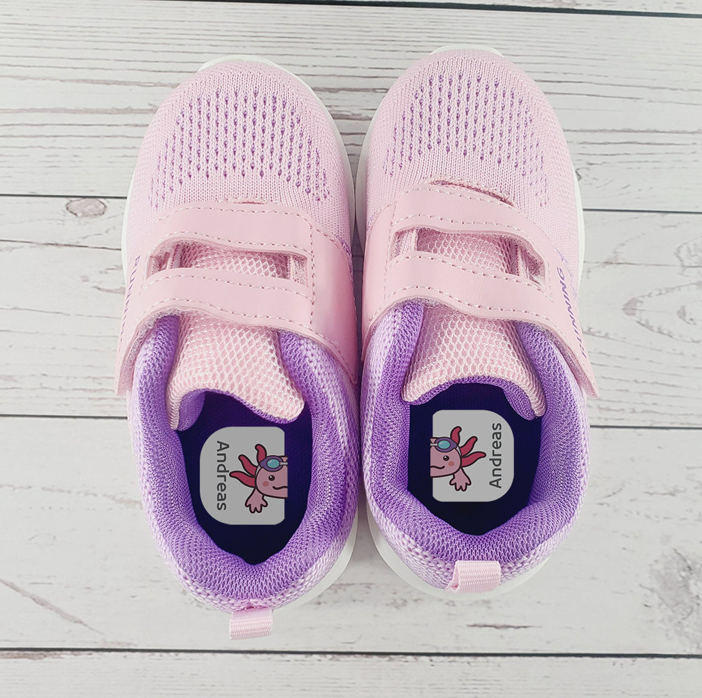 Custom Shoe Label Sticker Waterproof  Washable Clothing Stick-on Name Label Personalized Name Label for Kids School, Daycare, Camp, Sports