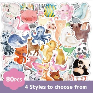 Die-Cut Sticker Set Cute Cartoon Decorative Decal Stickers Kids, Gift, Scrapbook, Diary, Planner, School Supplies, Diary, Planner
