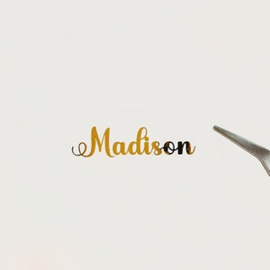 Autocollants d'étiquette de nom en aluminium transparent moyen clair, cartes d'invitation de fête de mariage personnalisées, cartes de remerciement, étiquettes-cadeaux