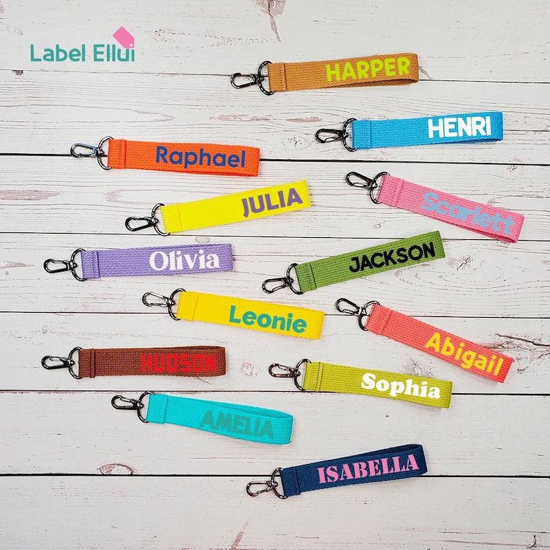 Webbing Tag Keychain - Etsy