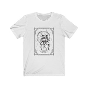 Gemini Zodiac Divine Feminine Astrology Goddess Unisex Jersey Short Sleeve Graphic Tee