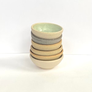 Mini Handthrown Stoneware Dipping Bowls - 6cm diameter