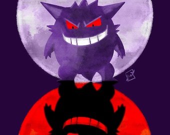 Shadow Ghost Digital Drawing Print