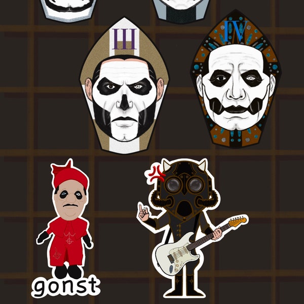 Ghost Papas/Gonst/Chibi Sodo STICKERS