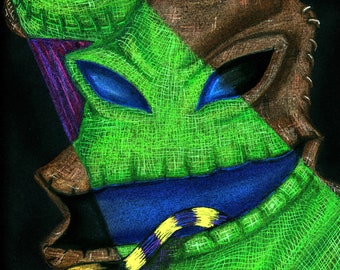 Oogie Boogie Chalk Pastel Portrait