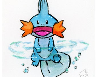 Poke Monsters Watercolor Collection 2 (Normal Sprite) 5&quot;x 5&quot;