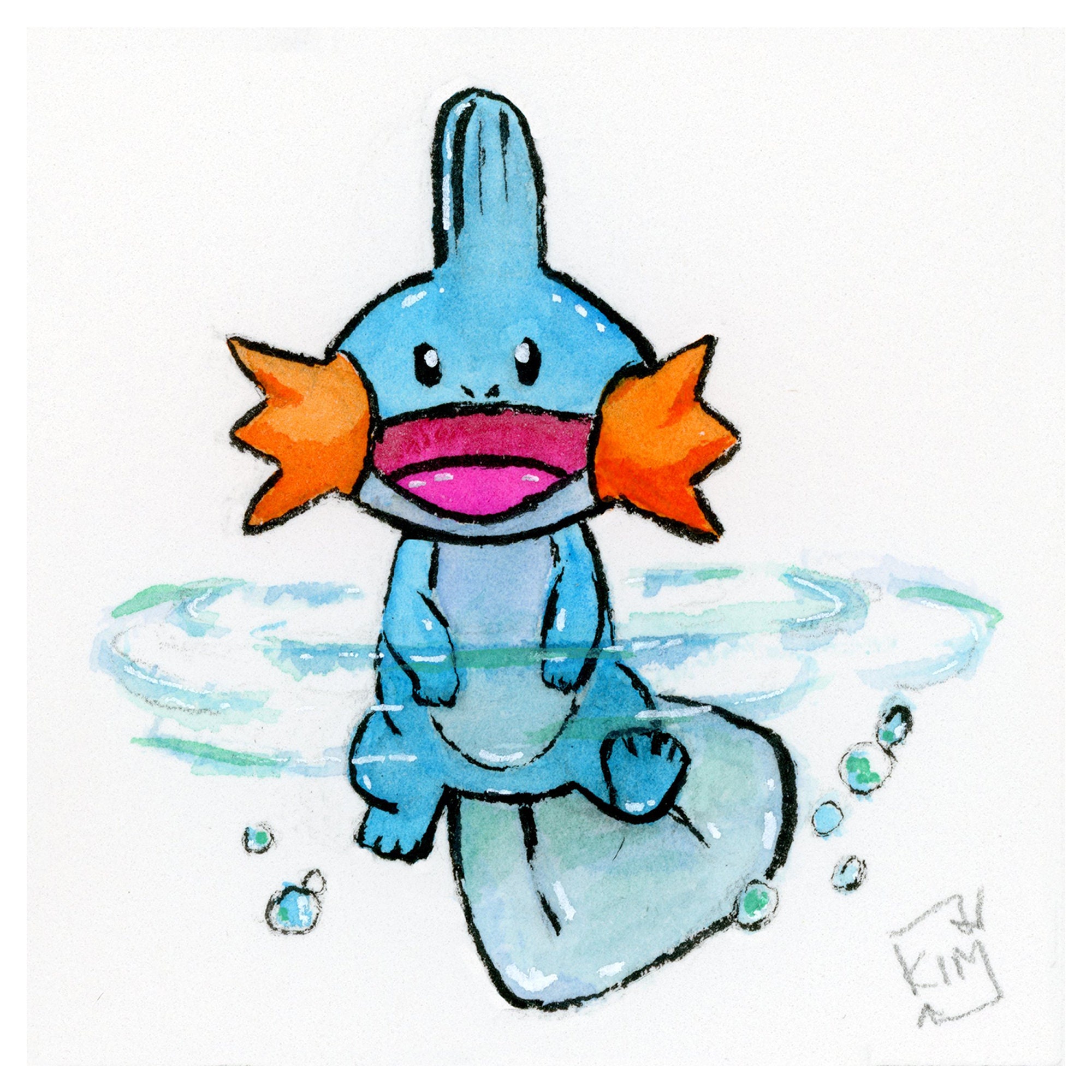 Poke Monsters Watercolor Collection 2 (Normal Sprite) 5"x 5"