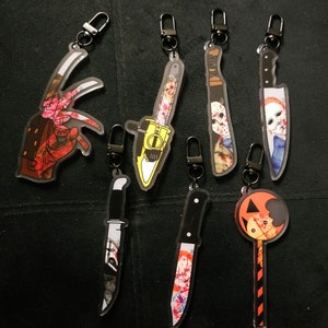 Horror Characters Weapons Keychains