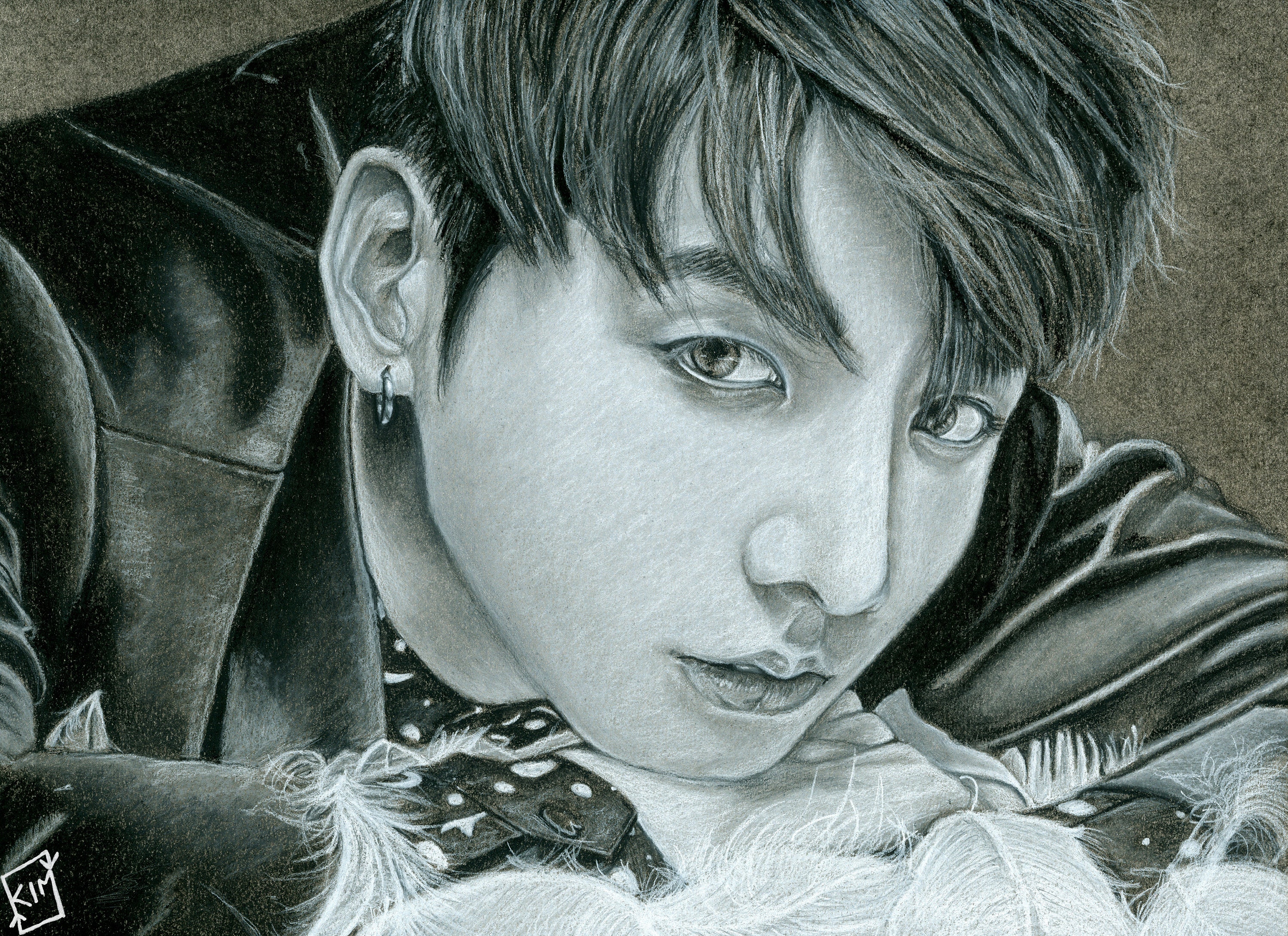 BTS Jungkook WINGS Charcoal - Etsy