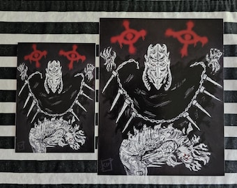Dorohedoro Risu&#39;s Curse Mixed Media Prints