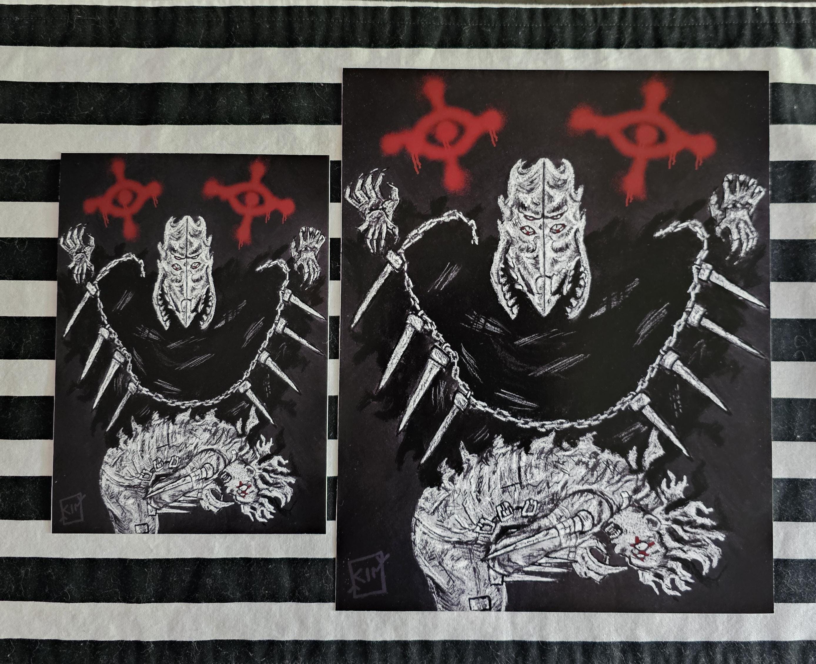 Dorohedoro Risu's Curse Mixed Media Prints