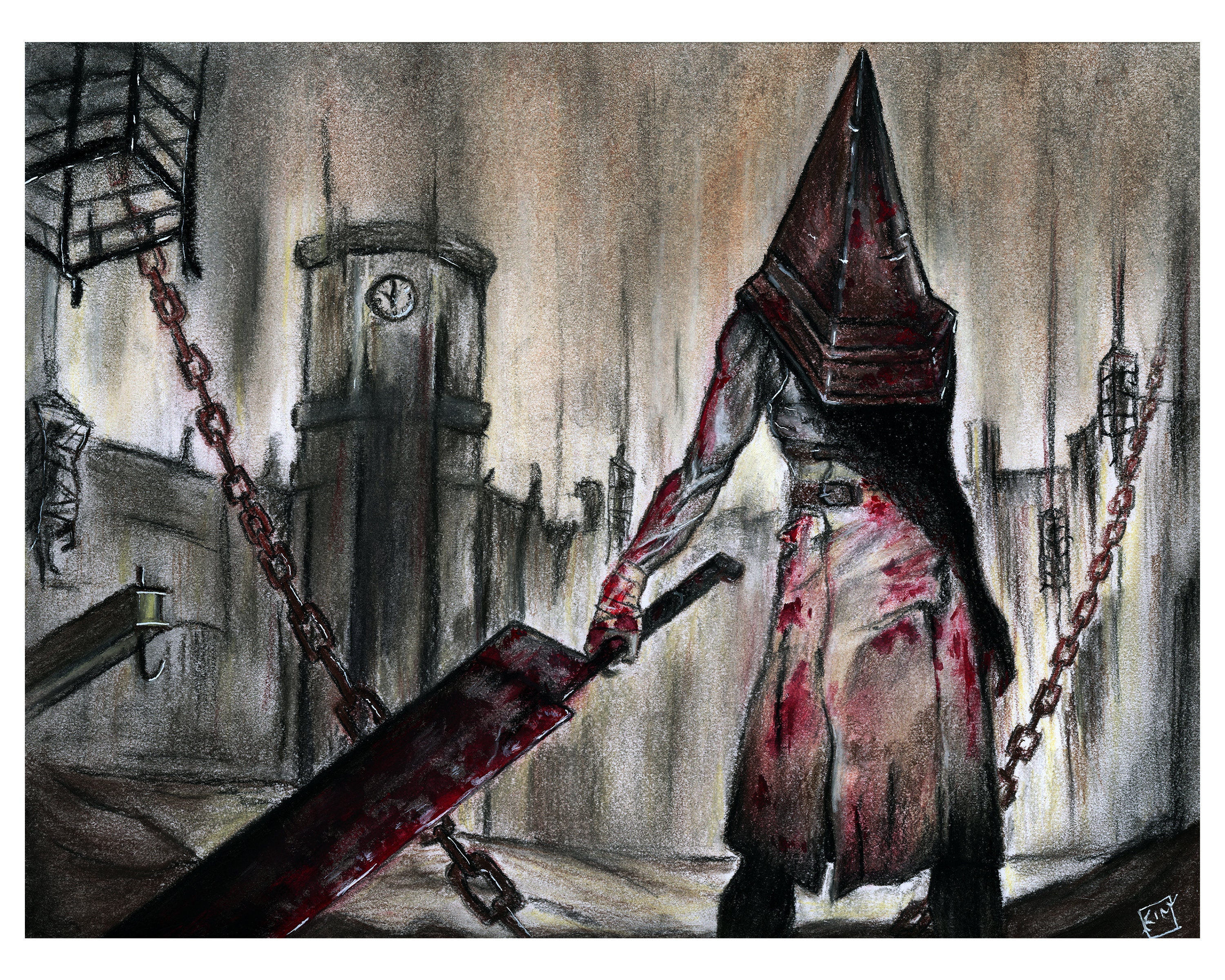 pyramid head 02 Poster for Sale by jibblyuniverse4