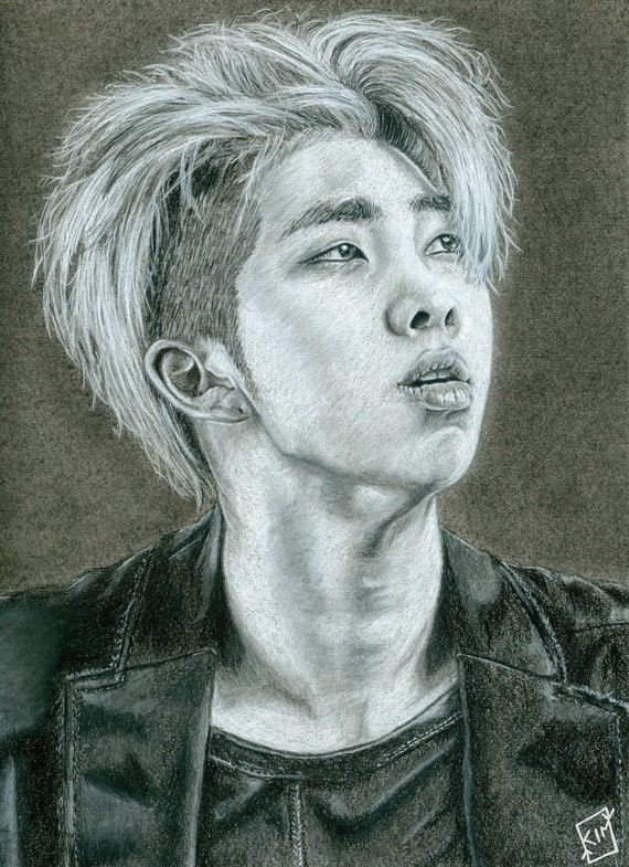 BTS RM Mixtape Charcoal - Etsy