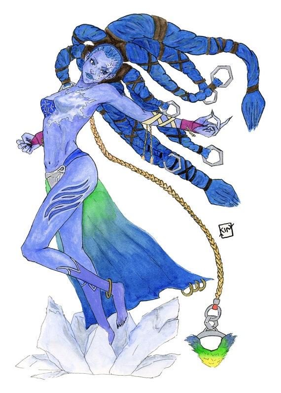 FFX Shiva Diamond Dust Watercolor - Etsy