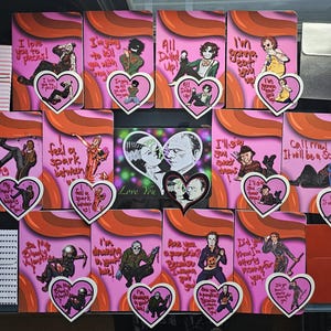 Valloween-kaarten en -stickers