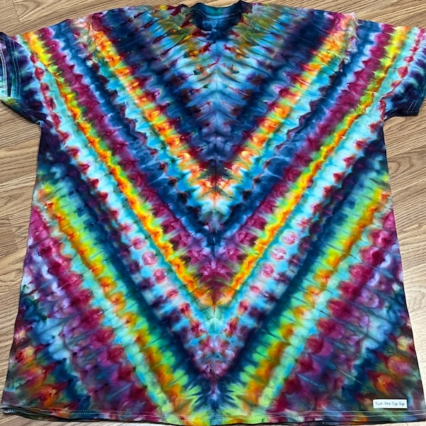 retro high tie dye