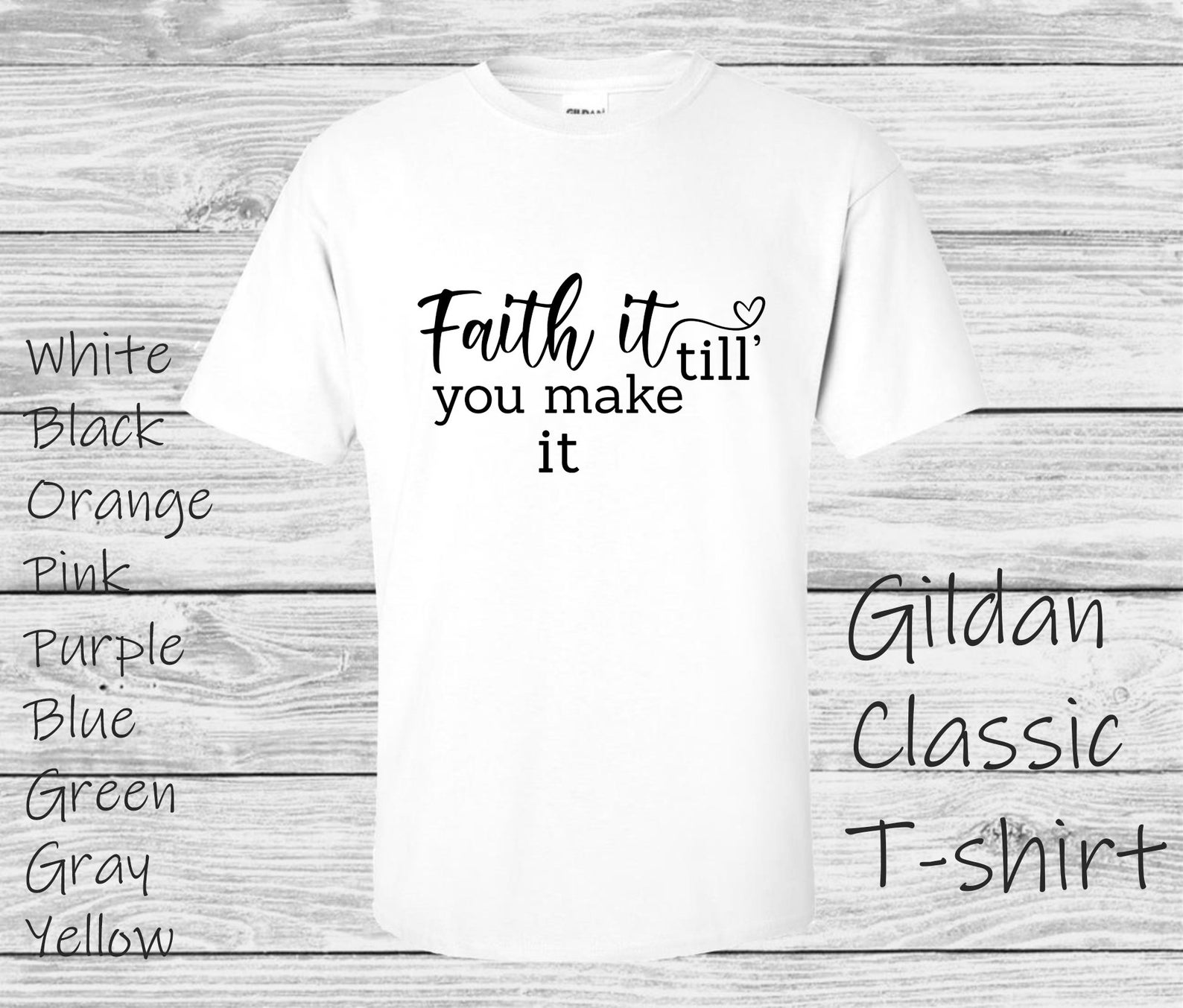 Faith It Till You Make It t-shirt | Etsy