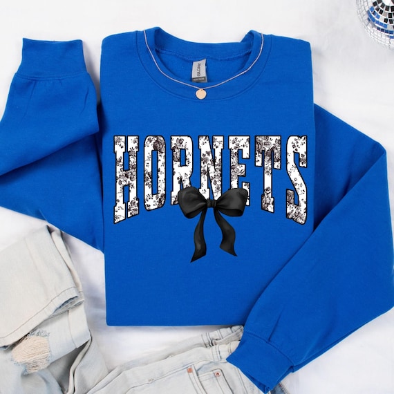Hornets, Black & White Bow T-shirt/Sweatshirt