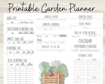 Printable Homestead Planner | Printable Garden Planner | A5 Garden Journal | Garden Binder Files | Gardening Printable | Vegetable Gardening