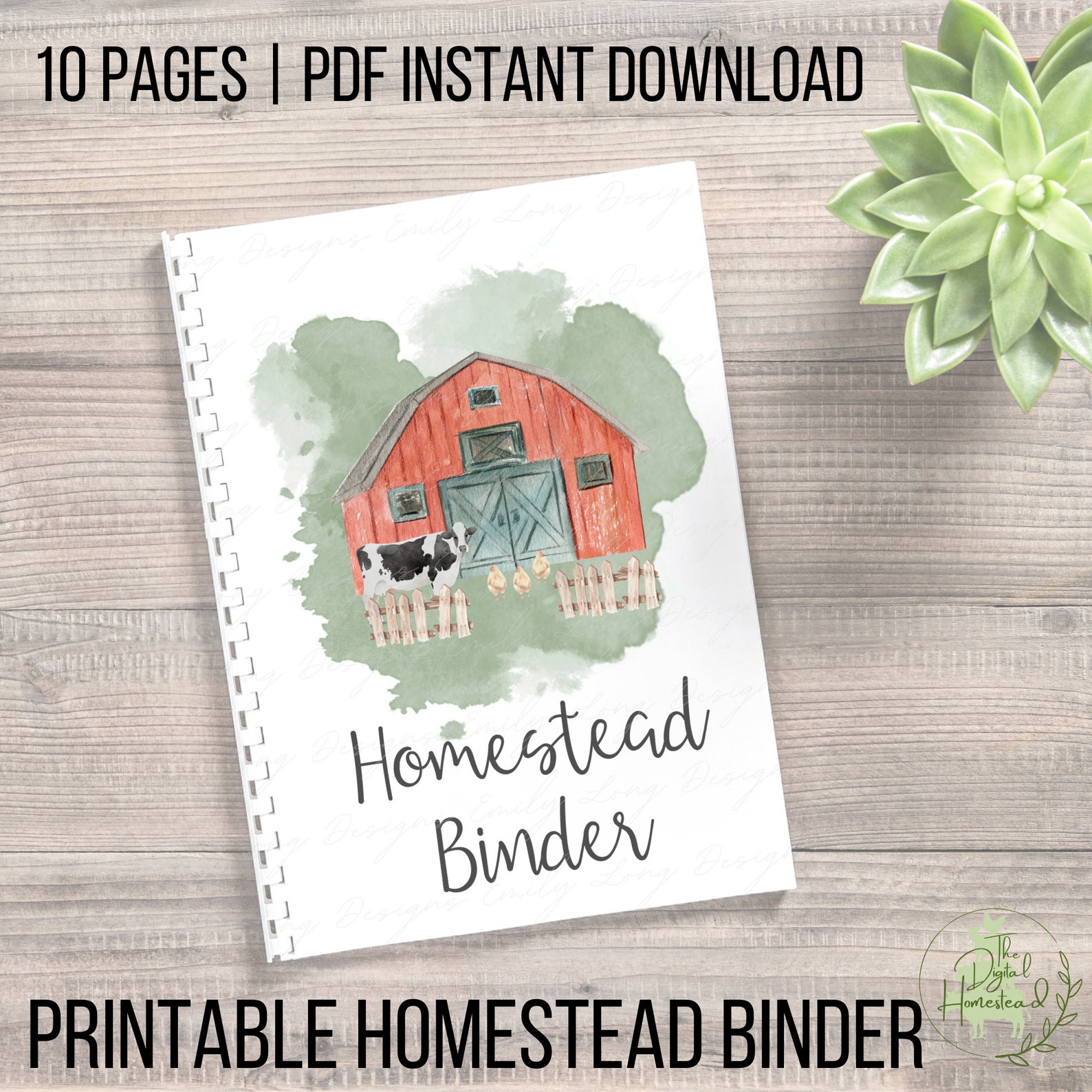Homestead Management Binder Printable Homestead Planner - Etsy