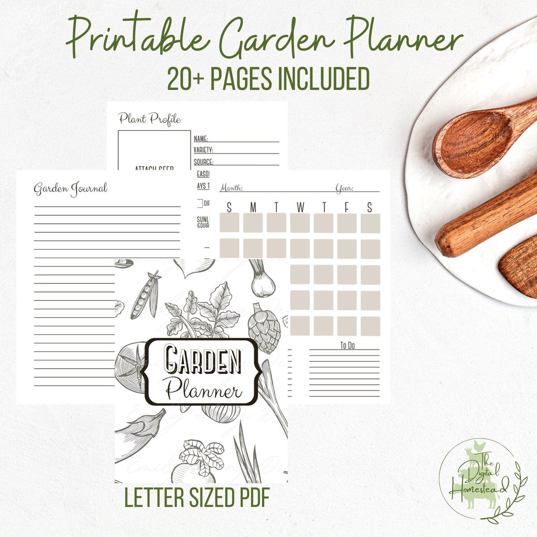 Printable Planner Printable Garden Planner Garden Journal - Etsy