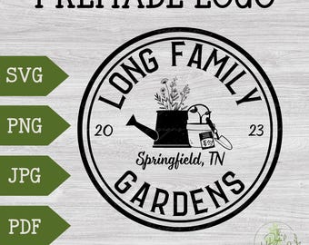 Pre-made Homestead Logo | Homestead Sign Svg | Nursery Logo for Sign Custom | Custom Logo for Garden | Plant Nursery Logo | Homestead Svg