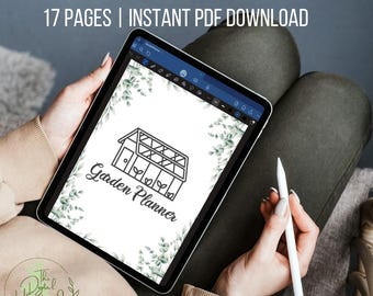 Digital Garden Planner | Digital Homestead Planner | A5 Garden Journal | Gardening PDF | Gardening Planner for Goodnotes App