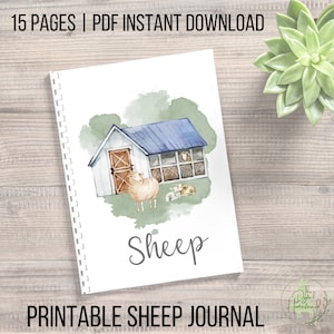 Minimal Ink Printable Sheep Records Page | Instant Download