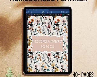 Homeschool Planner 2025-2026 | Digital Planner | Homeschooling Planner | Teacher Planner | Digital Homeschool Planner | GoodNotes Template