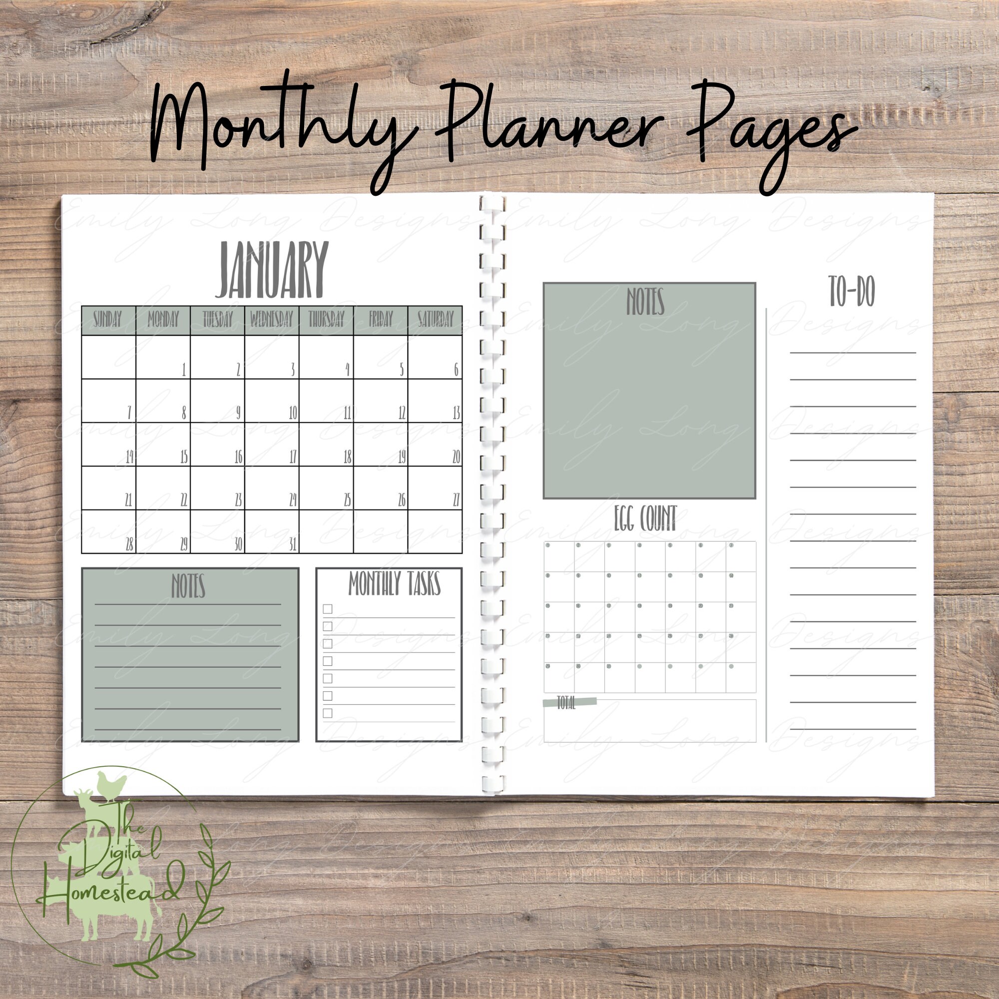 Printable Homestead Planner Printable Garden Planner A5 Garden Journal ...