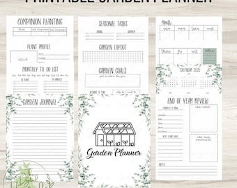 Printable Garden Planner | Printable Homestead Planner | A5 Garden Journal | Garden Binder Files | Gardening Printable | Vegetable Gardening