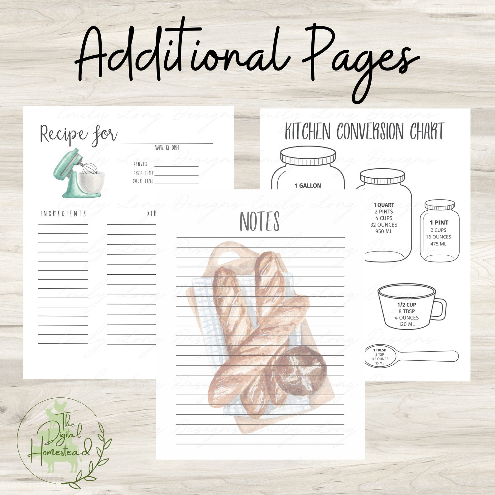 Printable Kitchen Management Binder | Printable Homestead Planner ...