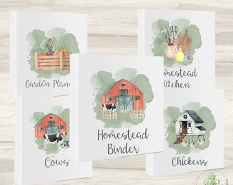 Ultimate Homestead Management Binder | Homestead Planner | Printable Homestead Planner | Garden Planner | Chicken Journal | Homestead Gift