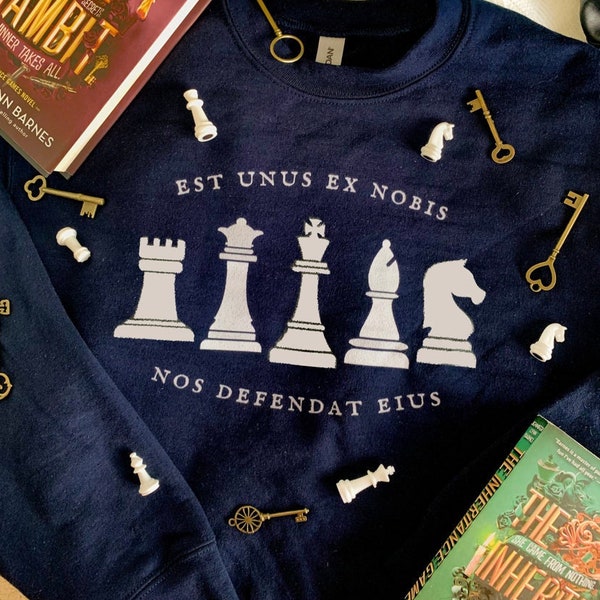 The Inheritance Games “One of Us” Chess Sweater, The Brothers Hawthorne shirt, Hawthorne House sweater