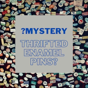 Mystery Thrifted Emaille Pins | Bündel | Jahrgang | Abwechslung | Überraschung | Wundertüte | Zufällig | Pin-Pack | 80er Jahre | 90er Jahre | 00er Jahren