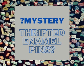Mystery Thrifted Enamel Pins | Bundle | Vintage | Variety | Surprise | Grab Bag | Random | Pin Pack | 80s | 90s | 00s