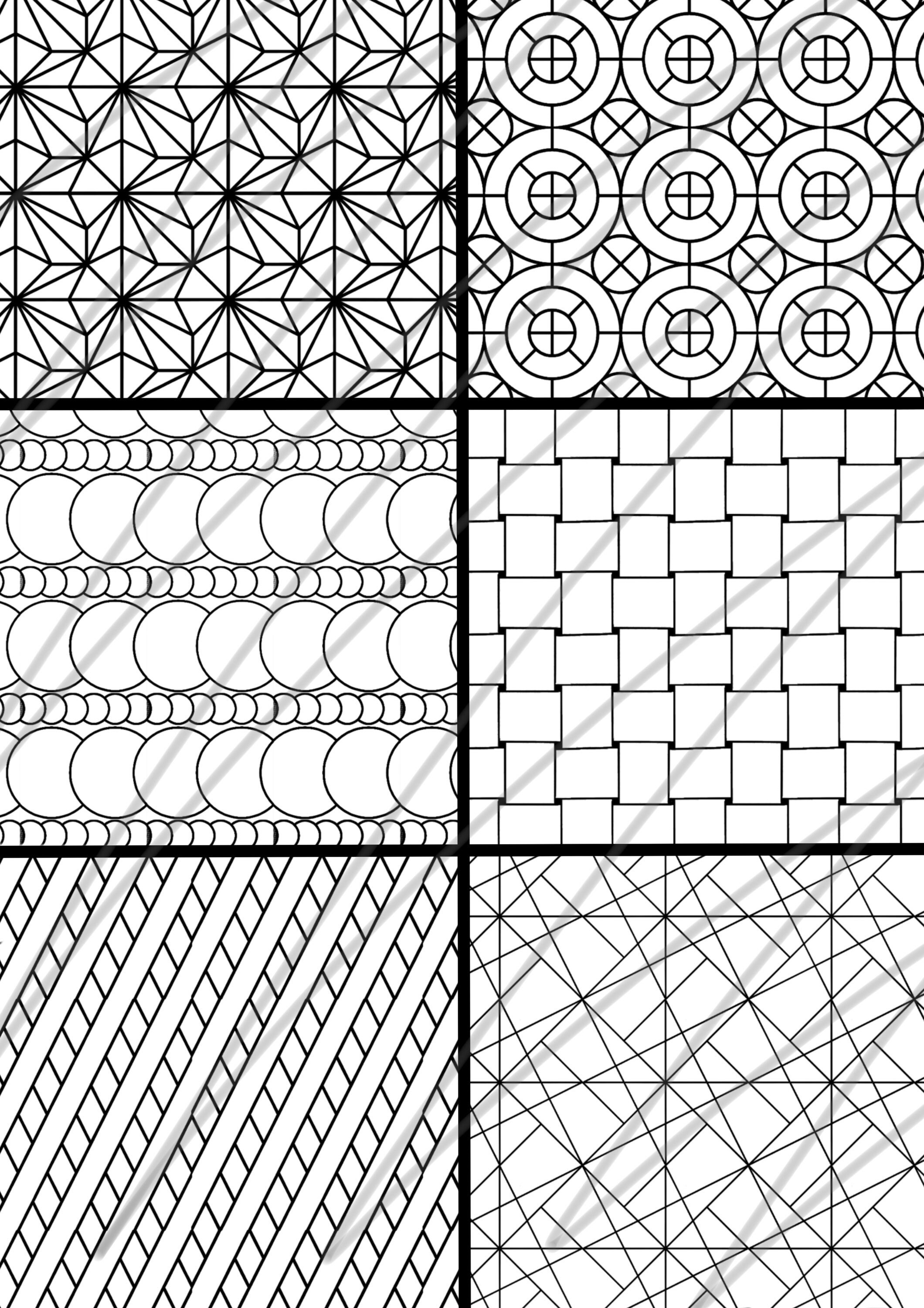 Pattern Colouring Pages 2 - Etsy