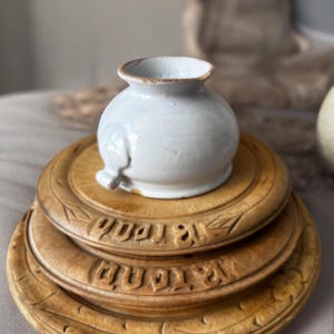 French Mini White Soupiere Tureen: French Country Decor Circa 1920