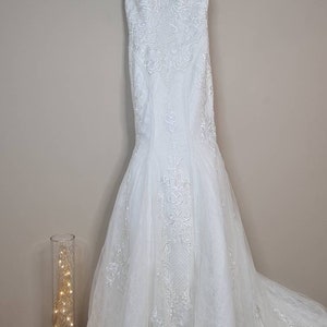 Mermaid Wedding Dress, Simple Lace Dress, Wedding, Formal Dress, Minimalist wedding dress, elegant wedding dress, luxury wedding dress