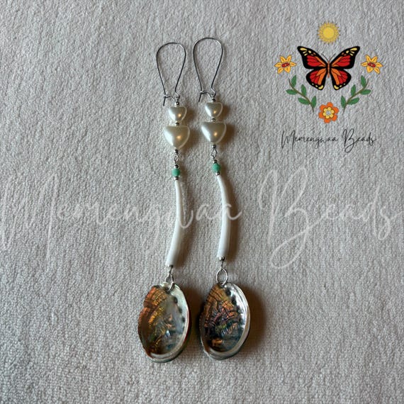 Indigenous Mini Abalone Shell Earrings