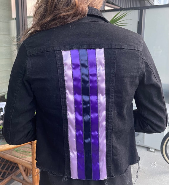 Indigenous small ribbon jean jacket