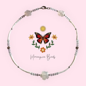Indigenous Rose Quartz Dentalium Choker Necklace